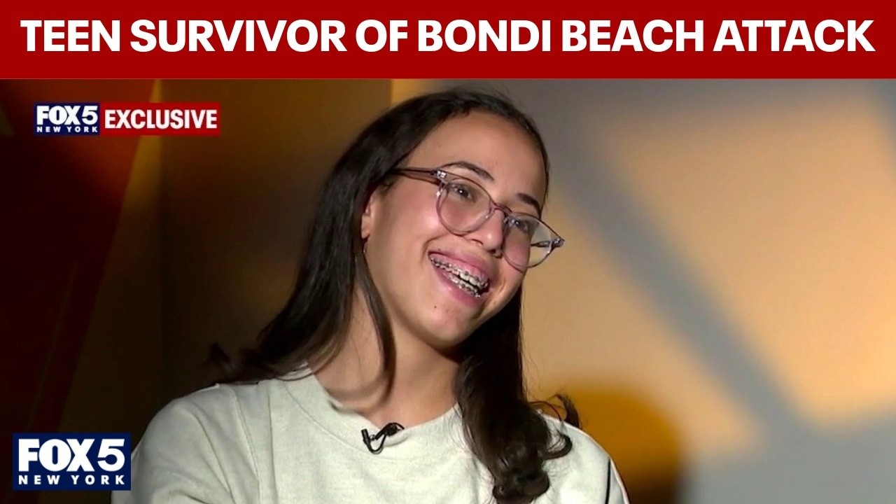 Video thumbnail for Exclusive: Interview with teen who protected children during Bondi Beach attack