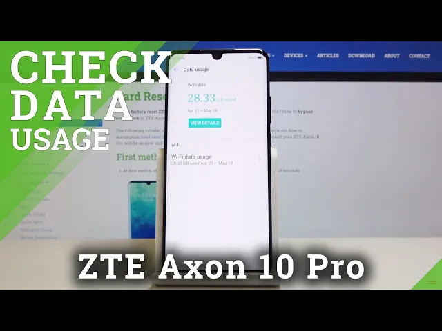 Video thumbnail for How to Check Data Usage Info in ZTE Axon 10 Pro – Data Usage Info