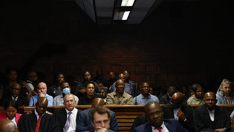 Video thumbnail for South Africa: 12 police officers charged with corruption appear in court