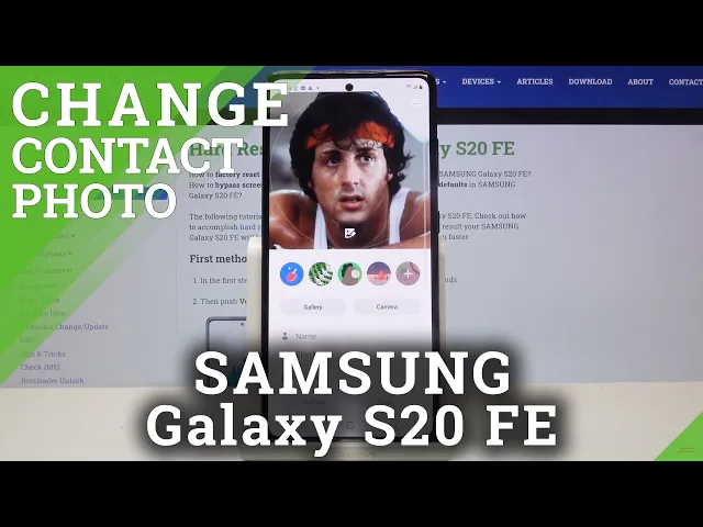 Video thumbnail for How to Add Photo to Contact in SAMSUNG Galaxy S20 FE – Customize Contact Profile