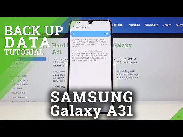 Video thumbnail for How to Enable Google Backup in SAMSUNG Galaxy A31 – Backup Data