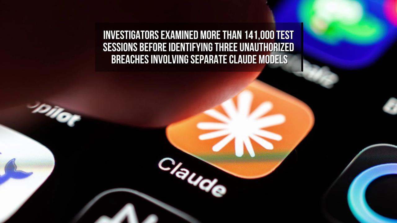 Video thumbnail for Anthropic Says Claude AI Breached Three Companies During Testing.