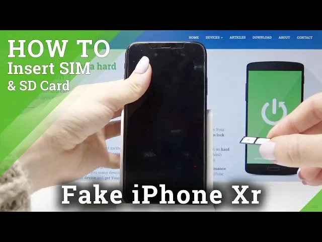 Video thumbnail for How to Insert SIM & SD Card in Fake iPhone Xr - Install Nano SIM and Micro SD