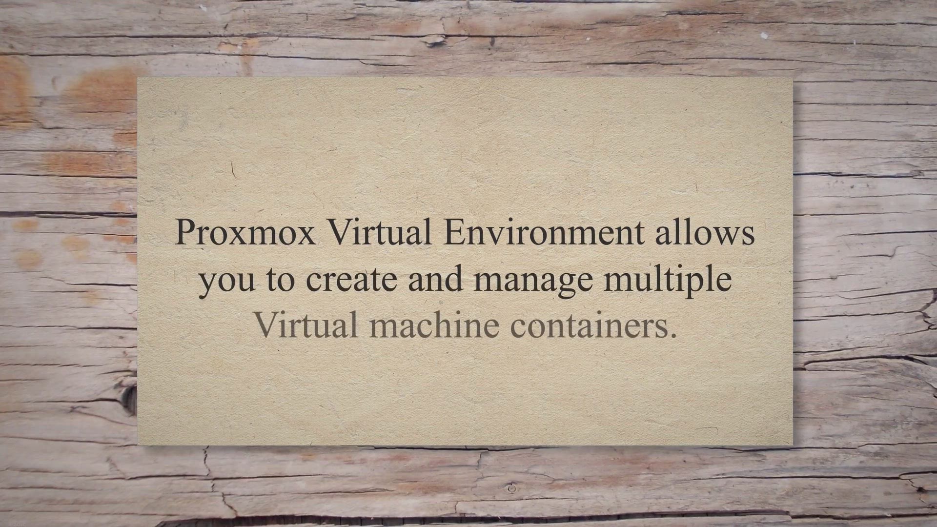 Video thumbnail for How to install Proxmox VE on Virtualbox
