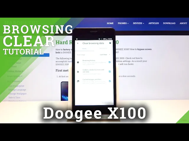 Video thumbnail for How to Clear Browser Data on DOOGEE X100 - Delete Browser History