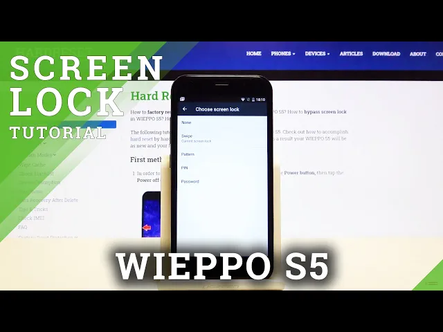 Video thumbnail for How to Change Lock Screen in WIEPPO S5 – Set Up Password / Pattern