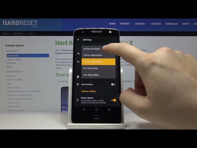 Video thumbnail for How to Change Video Resolution in MOTOROLA Moto Z – Adjust Camera Settings