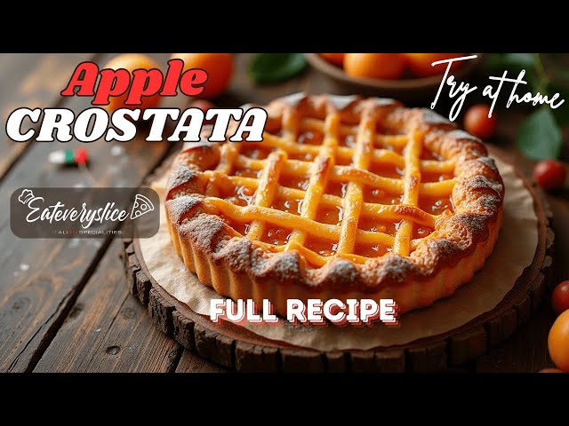 Video thumbnail for Authentic Italian Crostata Recipe: Apple & Marmellata Variations