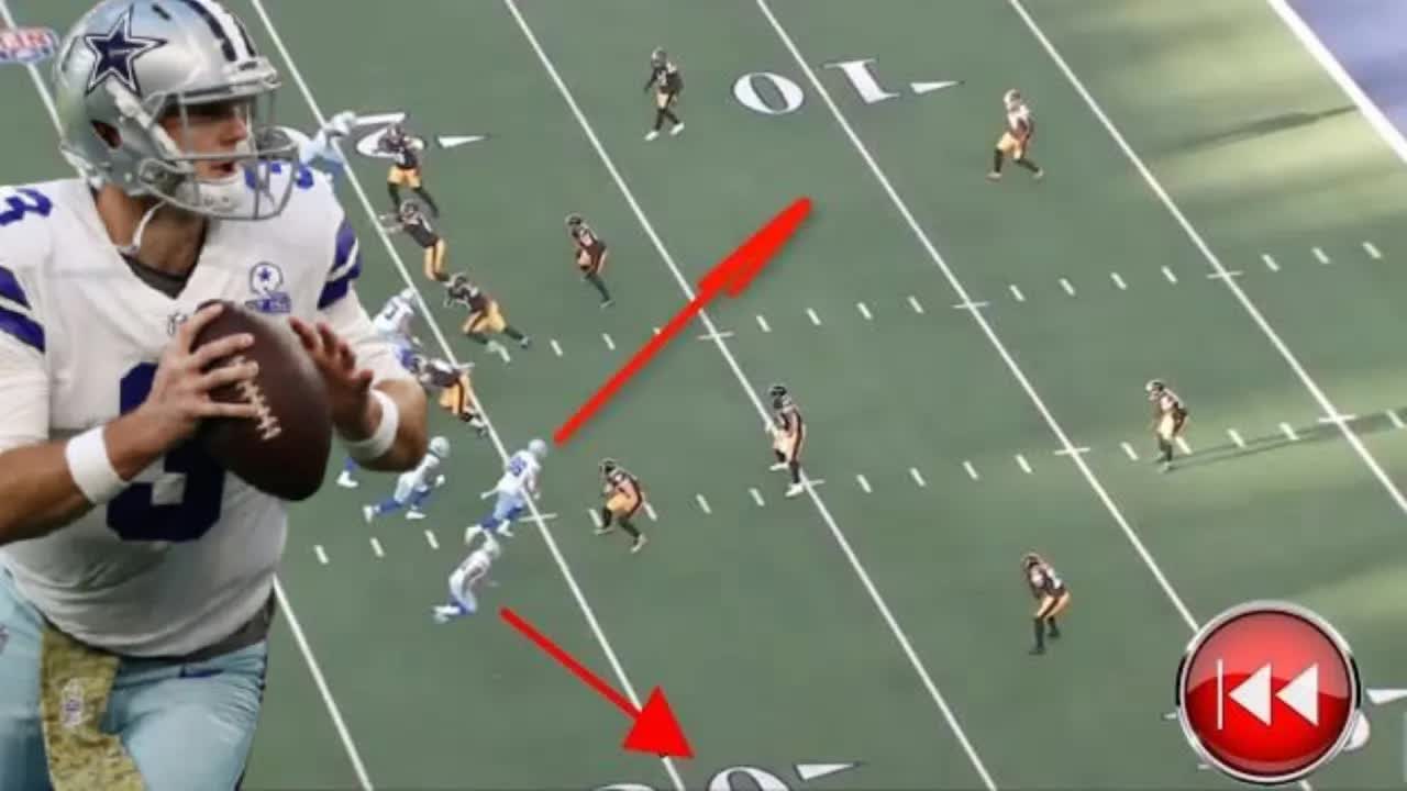 Video thumbnail for law nation sports: cowboys film breakdown: garrett gilbert & ceedee lamb connection, route running analysis