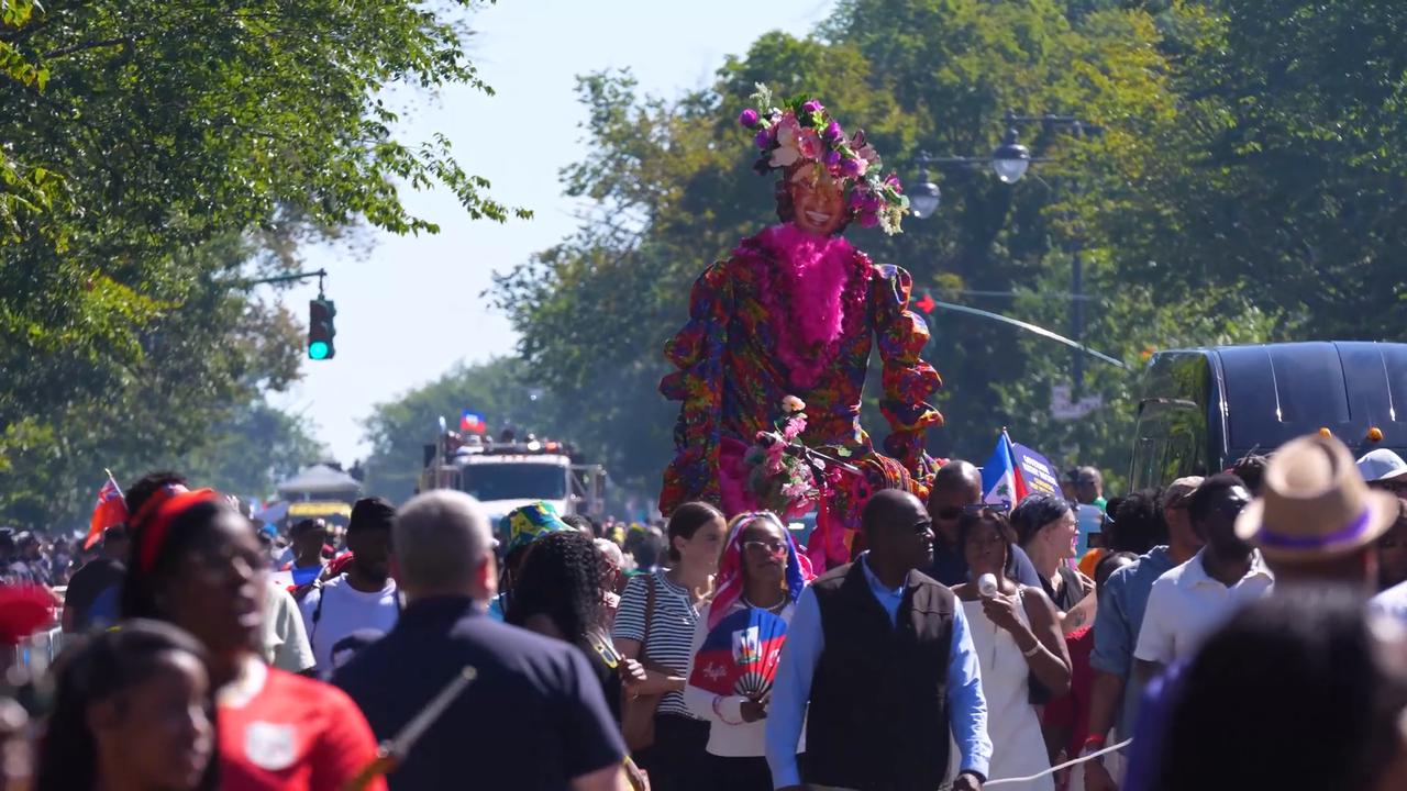 Video thumbnail for US: Thousands attend annual West Indian Day Parade in New York.
