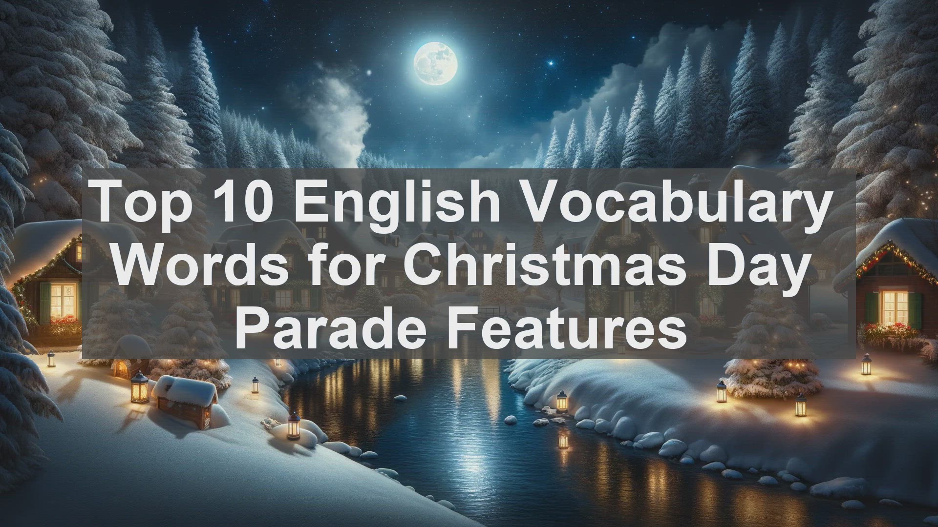 'Video thumbnail for Top 10 English Vocabulary Words for Christmas Day Parade Features'
