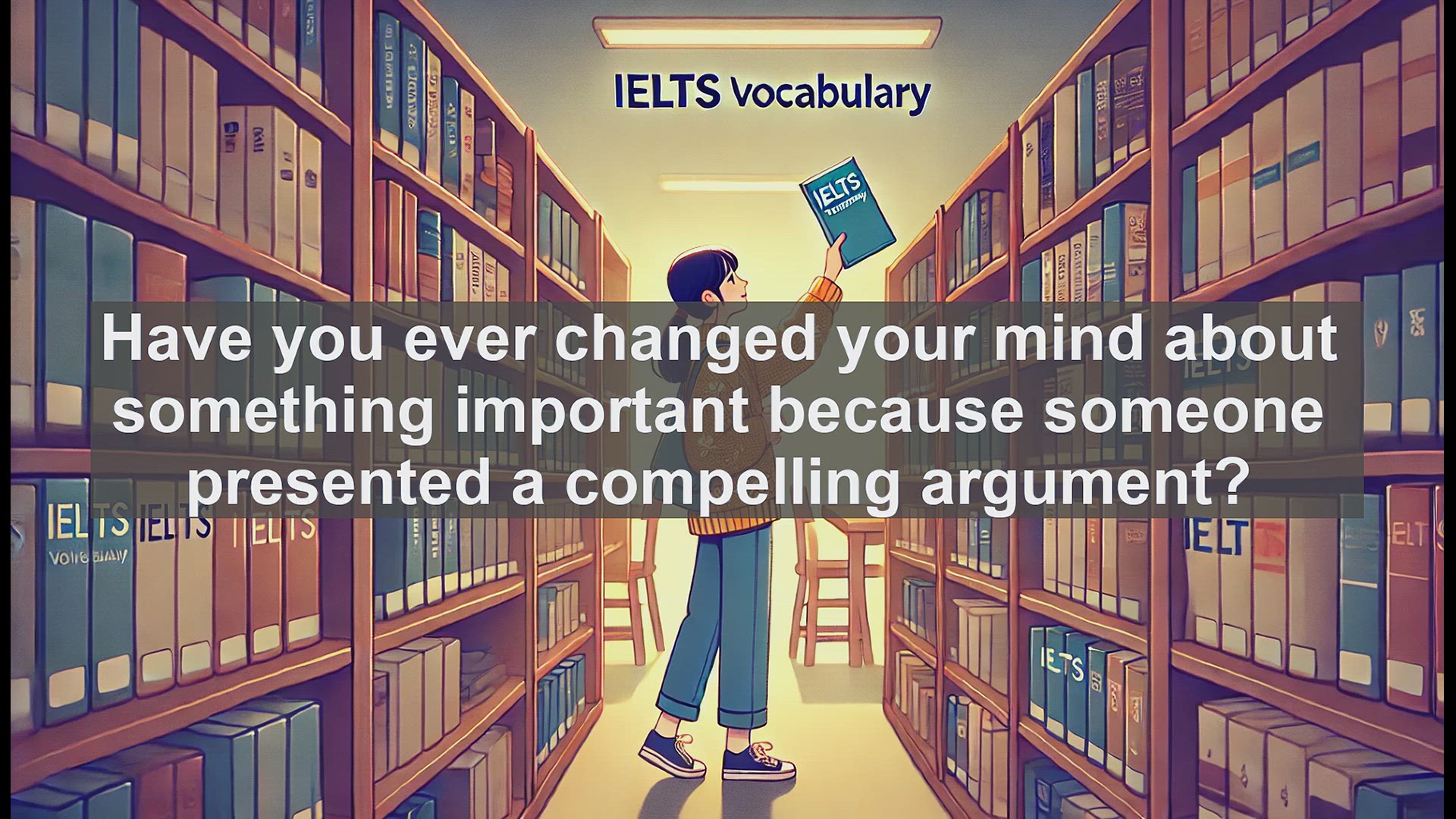 'Video thumbnail for 2500 Must Know IELTS 6.5 Vocabulary - Understanding 'Convinced': A Key Word for IELTS Success'