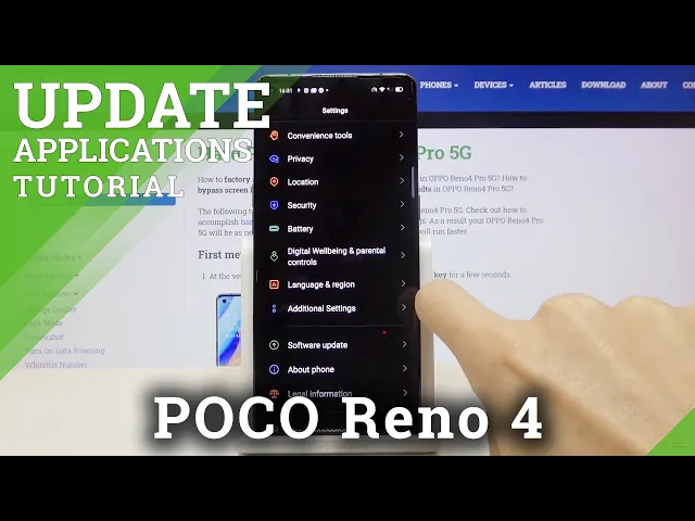 Video thumbnail for How to Enable Automatic System Updates in OPPO Reno 4 – Find Update Option
