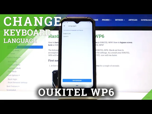 Video thumbnail for How to Change Keyboard Language in OUKITEL WP6 – Find Keyboard Dictionary