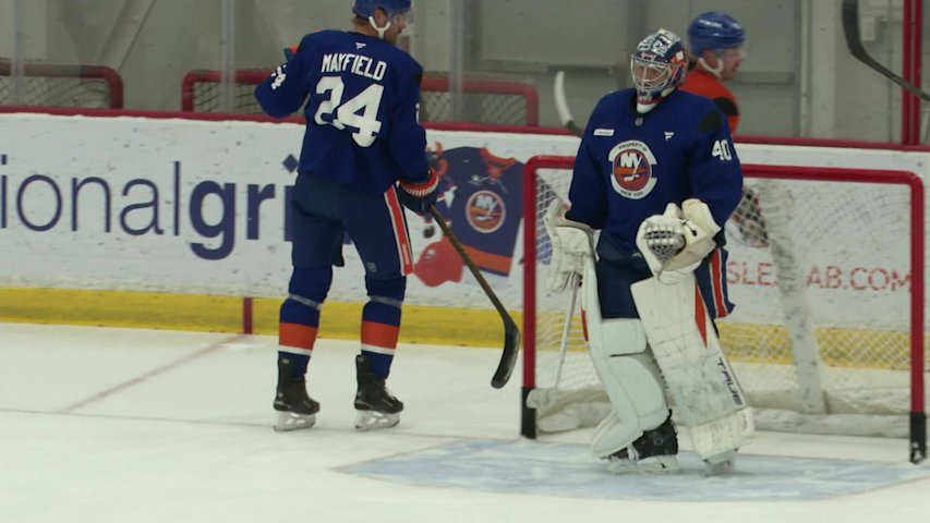 Video thumbnail for Islanders open training camp in East Meadow