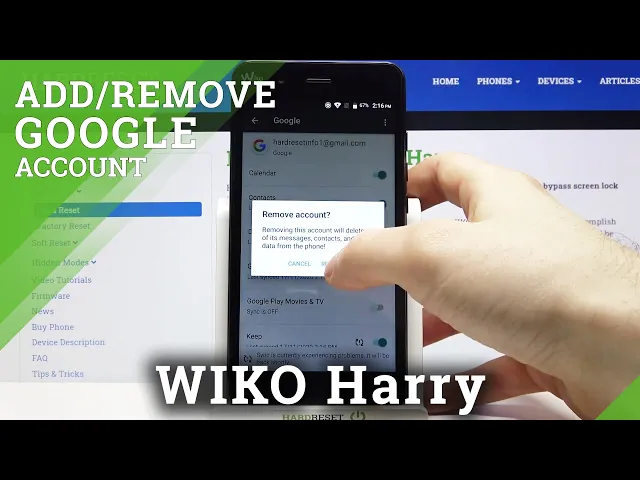 Video thumbnail for How to Add Account on WIKO Harry – Sing into Google