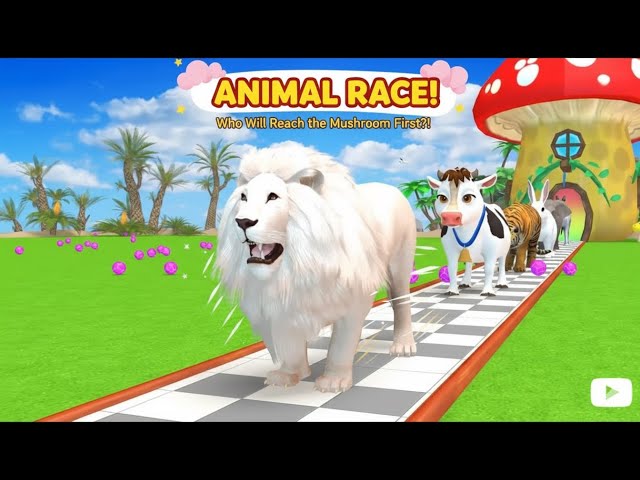 Video thumbnail for Long Slide Game With Cow Elephant Gorilla Hippopotamus Tiger 3d Animal Game Funny 3d Animals2