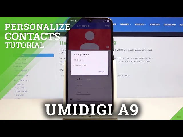 Video thumbnail for How to Add Photo to Contact in UMIDIGI A9 – Customize Contact List