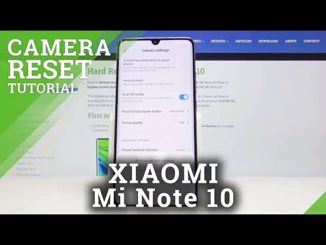Video thumbnail for How to Reset Camera in XIAOMI Mi Note 10 – Restore Camera Defaults