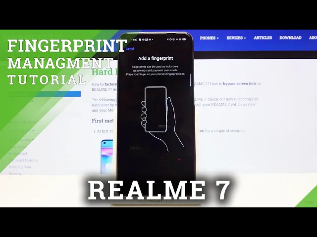 Video thumbnail for How to Set Up Fingerprint on REALME 7 – Add Fingerprint Unlock