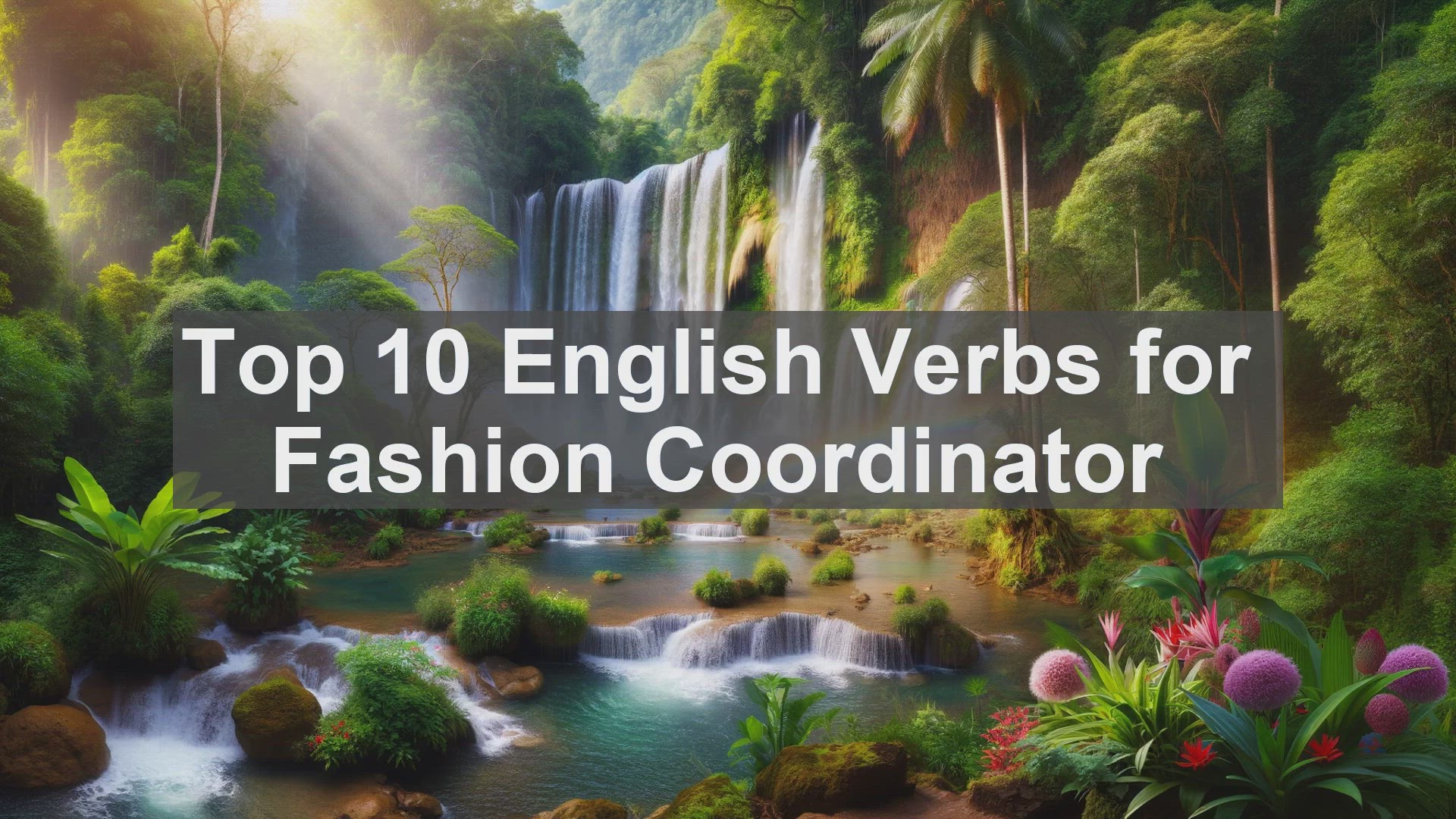 'Video thumbnail for Top 10 English Verbs for Fashion Coordinator'