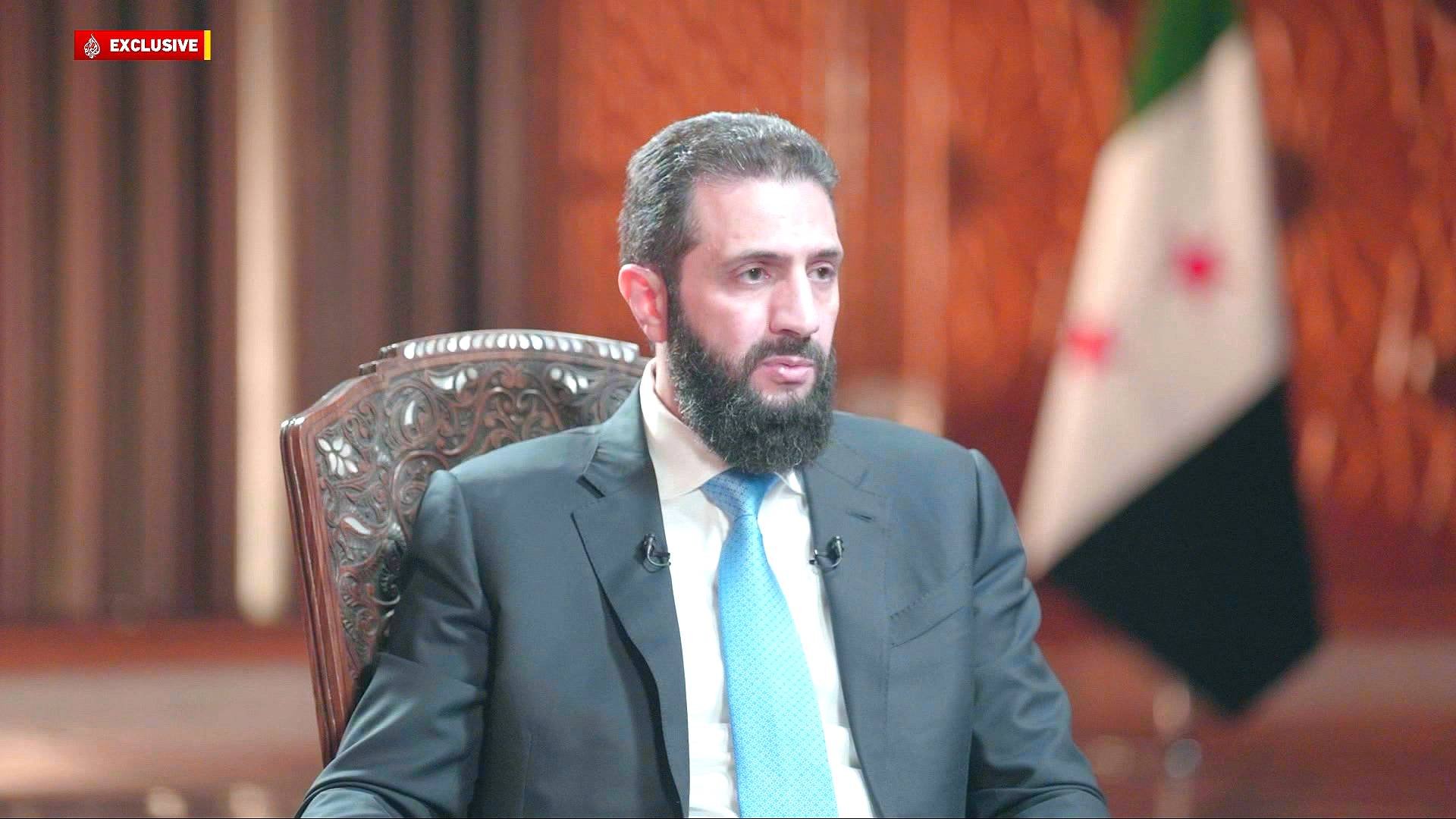 Video thumbnail for Syria’s al-Sharaa rules out Lebanon intervention, open to security deal with Israel