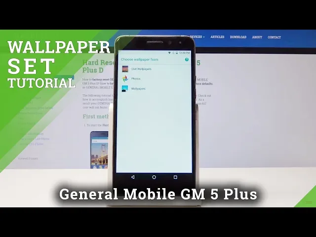 Video thumbnail for General Mobile GM 5 Plus D Change Wallpaper / How to Set Up Wallpaper