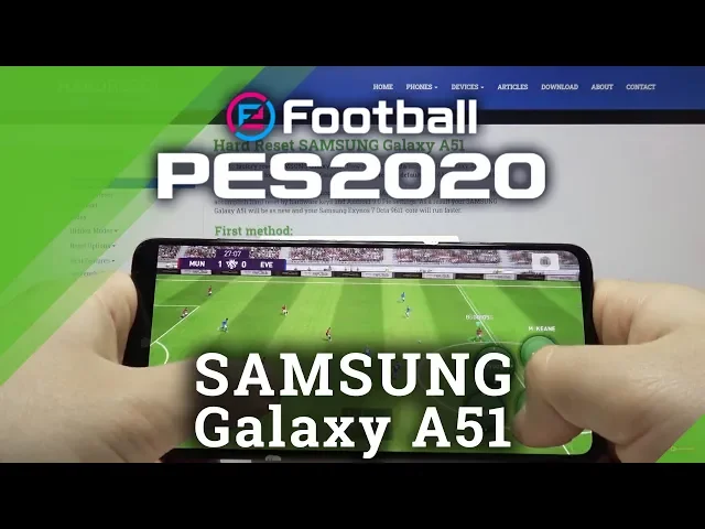 Video thumbnail for PES Gameplay Test on Samsung Galaxy A51 - Pro Evolution Soccer