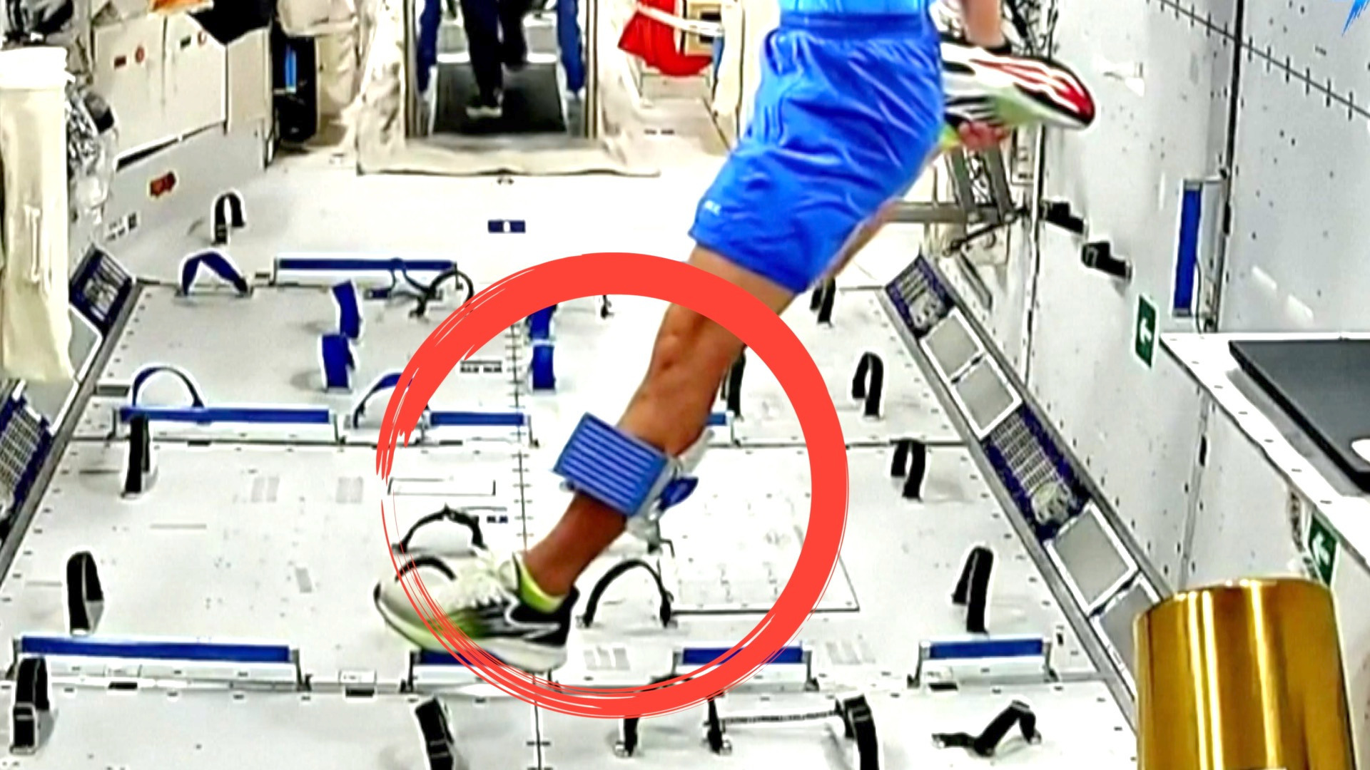 Video thumbnail for Astronauts test weightlessness protection tech aboard Tiangong Space Station