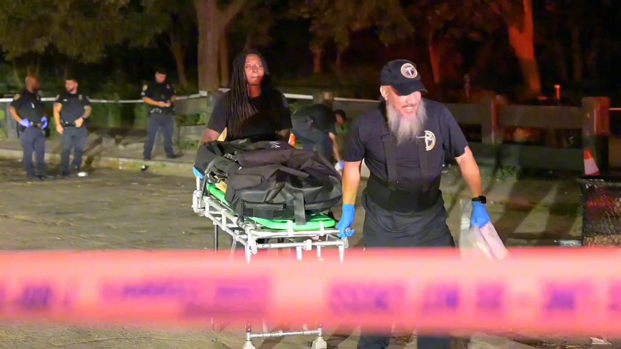 Video thumbnail for US: Woman found dead inside trash can in Brooklyn, New York.