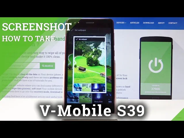 Video thumbnail for How to Take Screenshot in V-Mobile S39 - Save Display