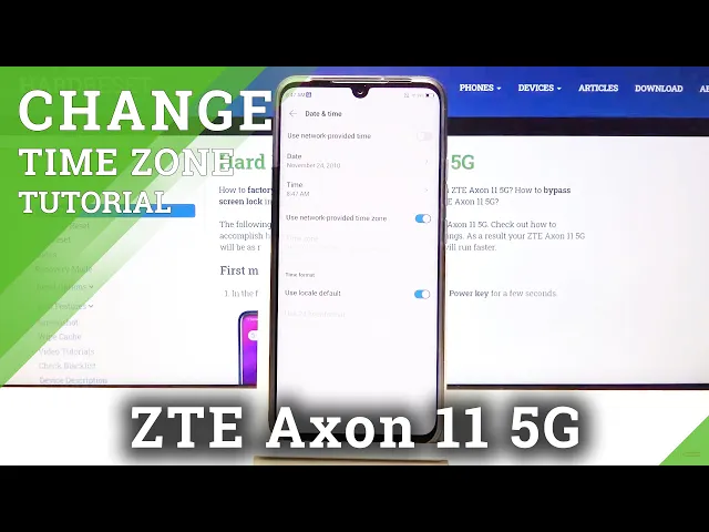 Video thumbnail for How to Set Up Date & Time on ZTE Axon 11 5G – Time Zone & Data Settings
