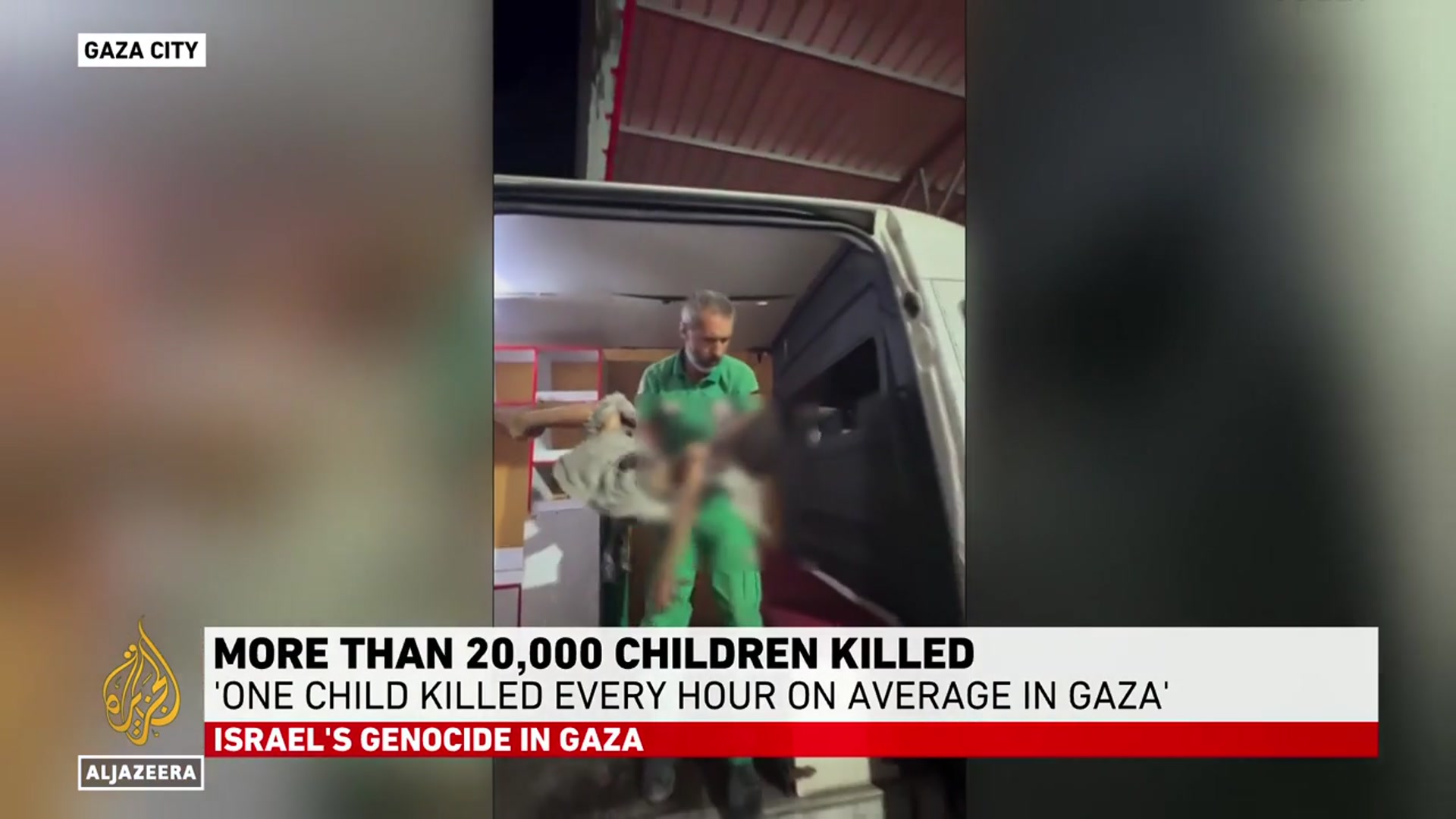 'Video thumbnail for Over 20,000 children killed in Gaza, one child lost every hour: Save the Children'