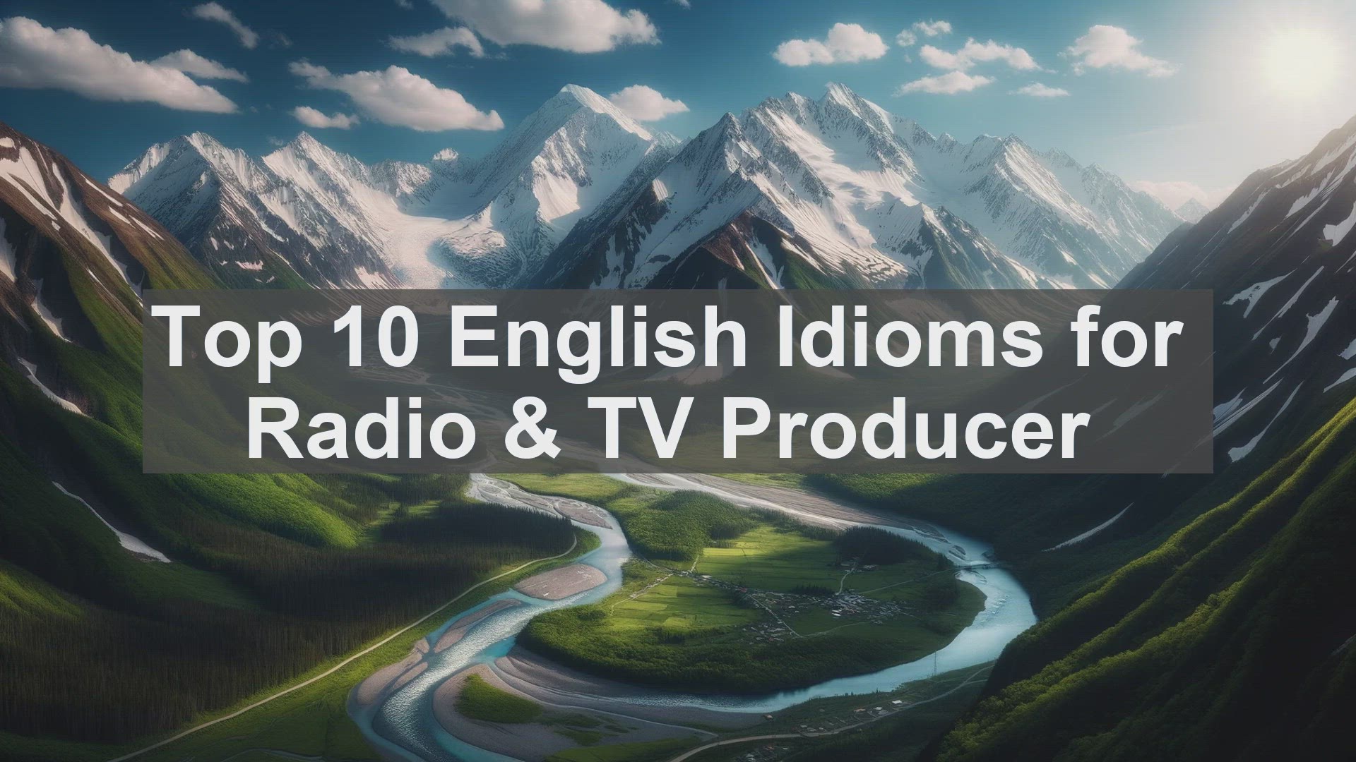 'Video thumbnail for Top 10 English Idioms for Radio  TV Producer'