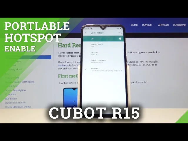 Video thumbnail for How to Activate Portable Hotspot in CUBOT R15 - Network Access Point