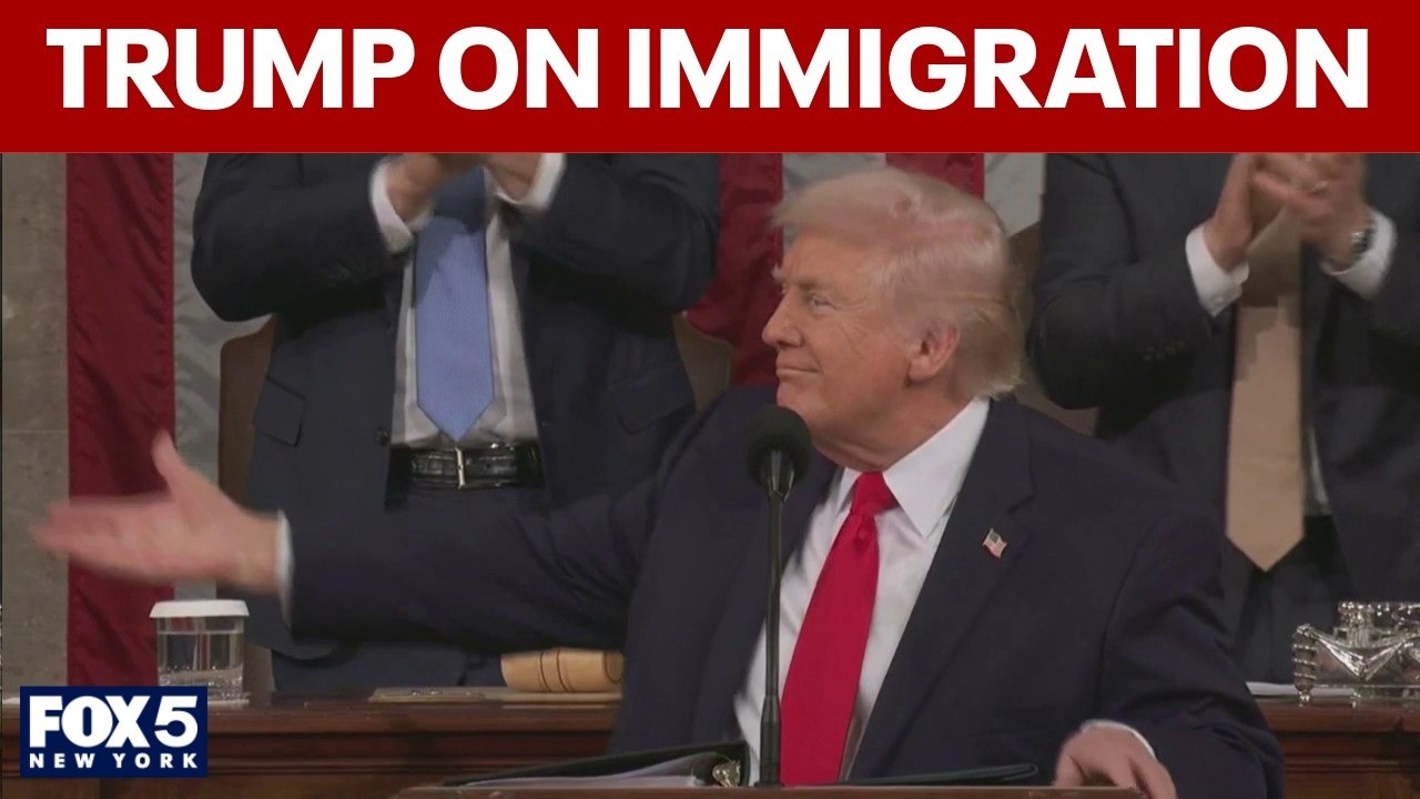 Video thumbnail for Trump addresses immigration, sanctuary cities