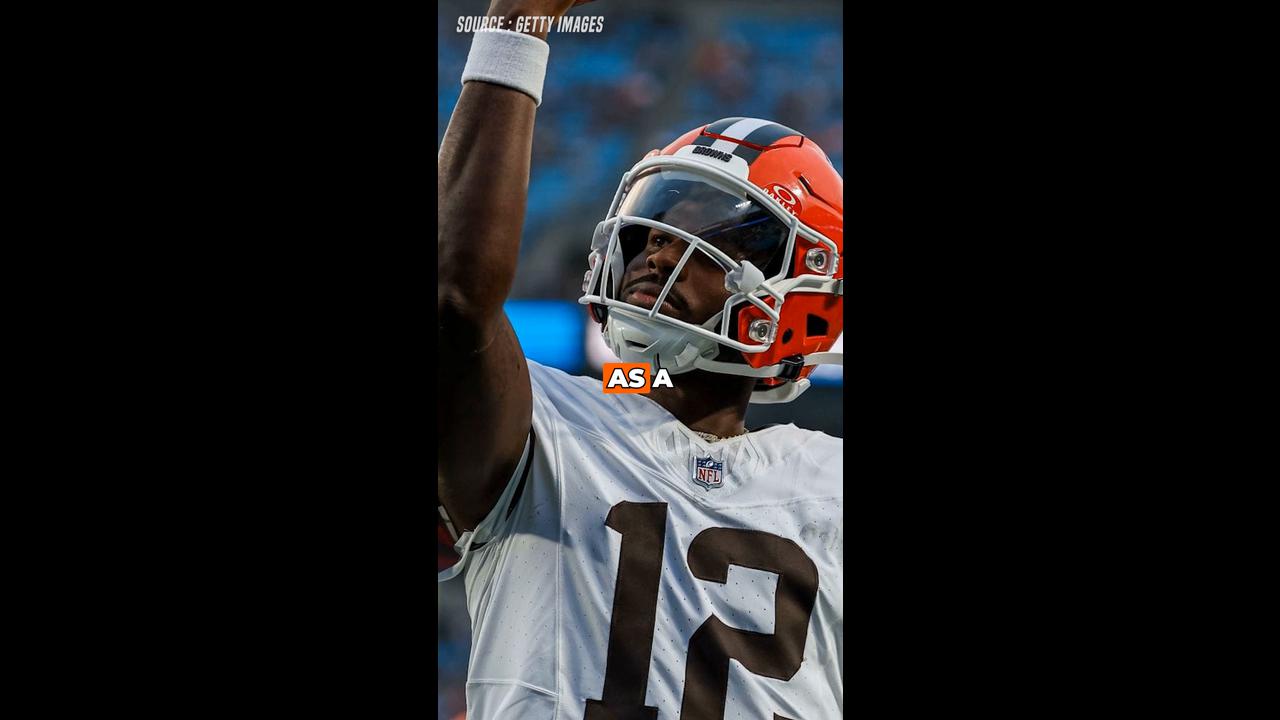 Video thumbnail for Myles Garrett Opens Up on Browns QB Battle Between Shedeur Sanders and Deshaun Watson