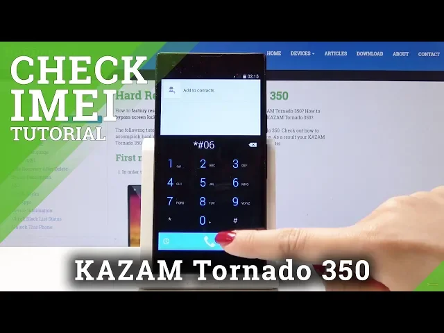Video thumbnail for How to Find IMEI & Serial Number in KAZAM Tornado 350 - Read IMEI Information