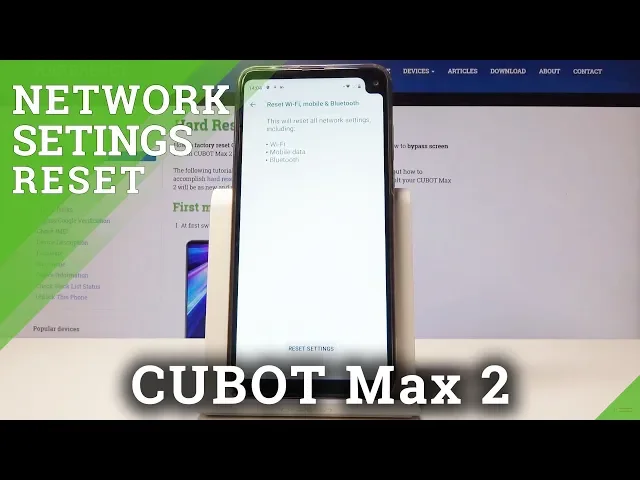 Video thumbnail for Reset Netwok Settings CUBOT Max 2 - How to Fix Network Settings