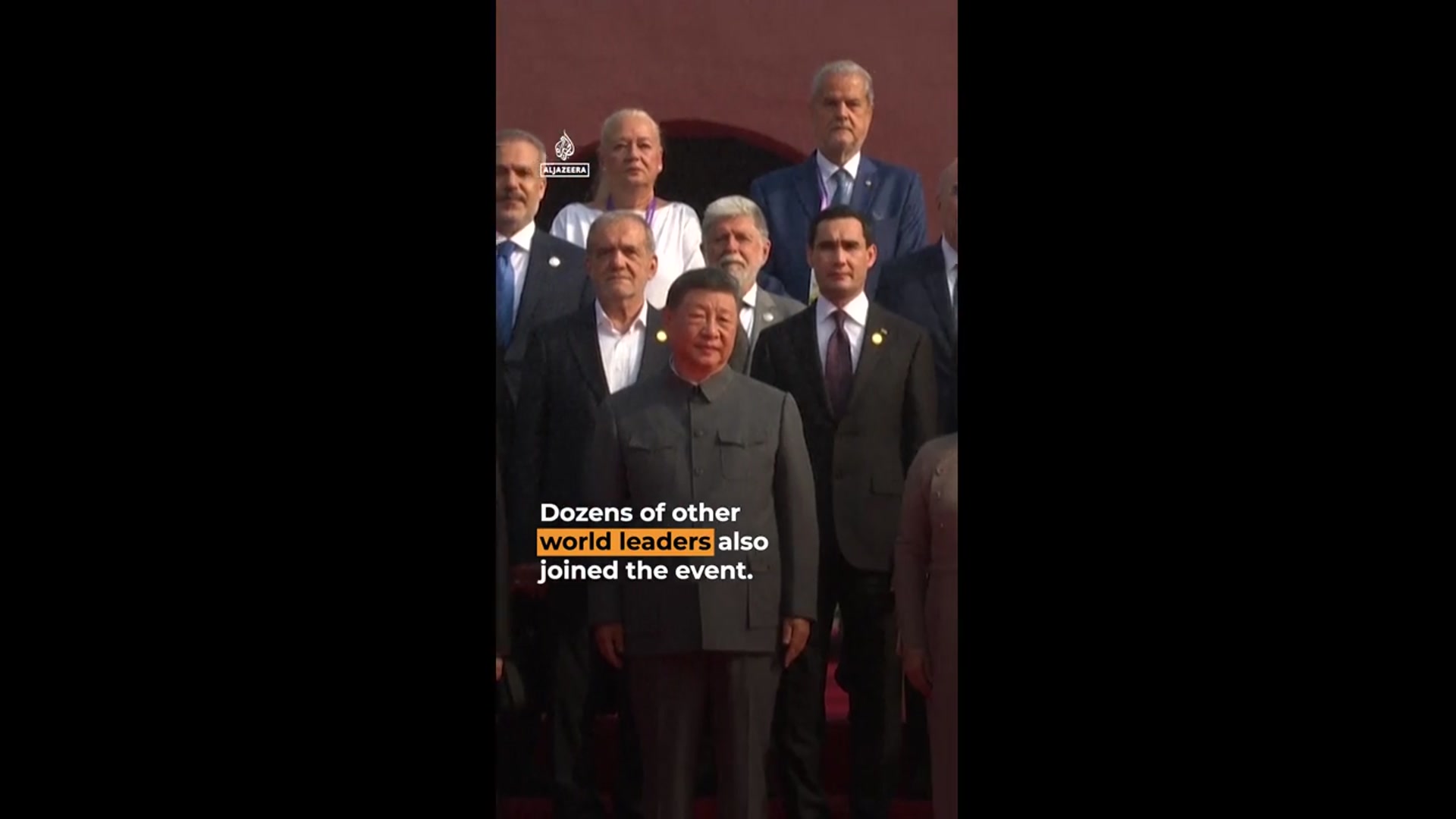 'Video thumbnail for China stages huge military parade with Putin and Kim in attendance'