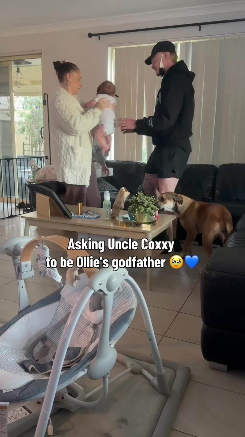 Video thumbnail for Best Friend Surprised with Godfather Role for Baby Ollie