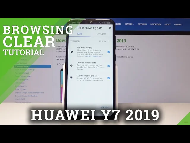 Video thumbnail for HUAWEI Y7 2019 CLEAR BROWSING DATA / RESET BROWSER