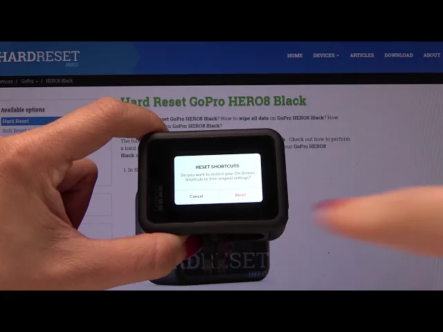 Video thumbnail for How to Reset OnScreen Shortcut in GoPro Hero8 Black