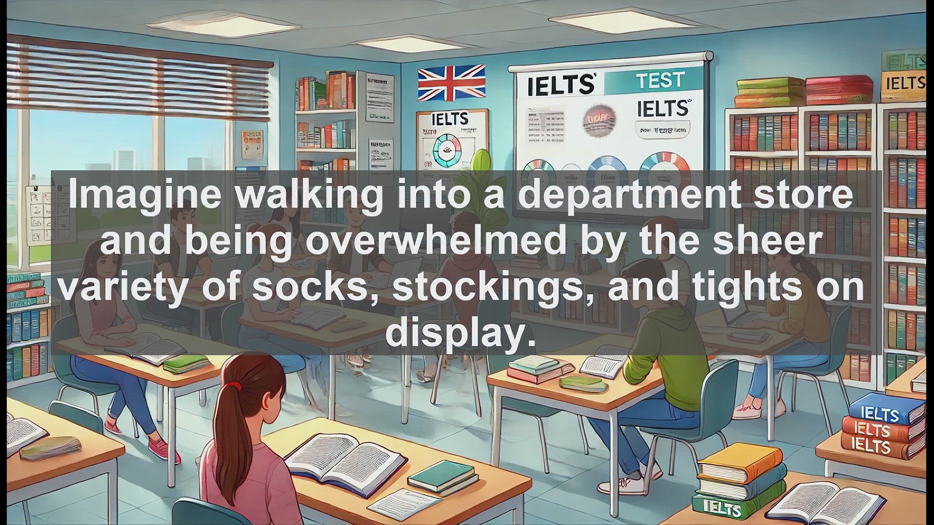 'Video thumbnail for 5000 Must Know IELTS 8.0 Vocabulary - Hosiery: A Key Word for IELTS Success'