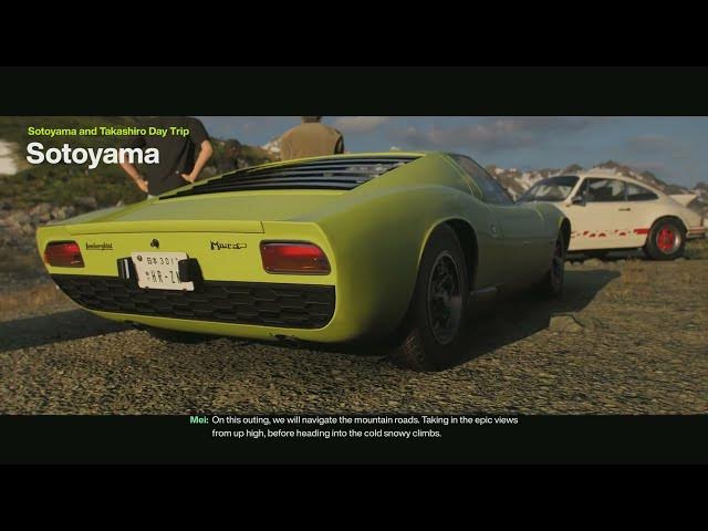 Video thumbnail for Forza Horizon 6 - Sotoyama & Takashiro Day Trip: Follow Mei Lamborghini Miura P400 | Snow Corridor