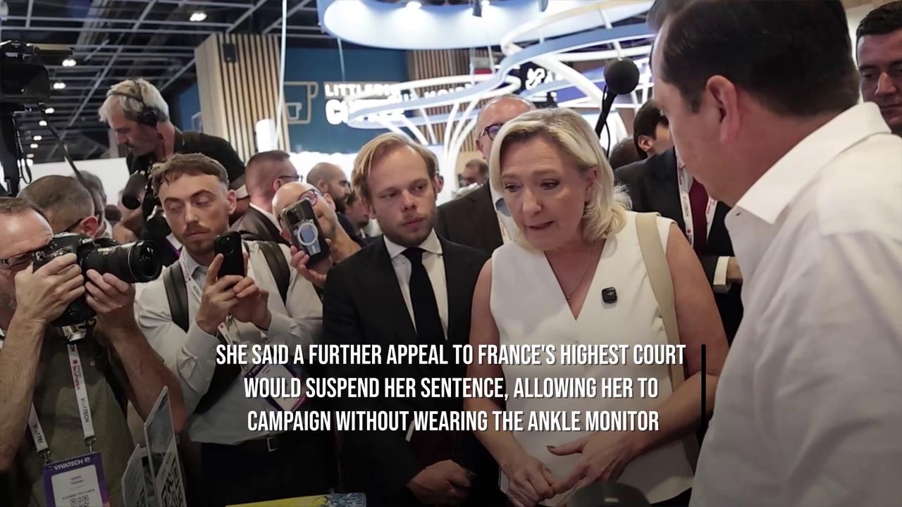 Video thumbnail for Marine Le Pen Confirms 2027 Presidential Bid After Appeal Ruling.