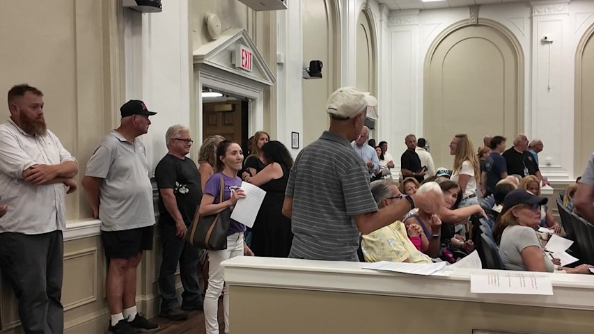 Video thumbnail for Future of proposed Islamic boarding school in Bay Shore remains uncertain after public hearing