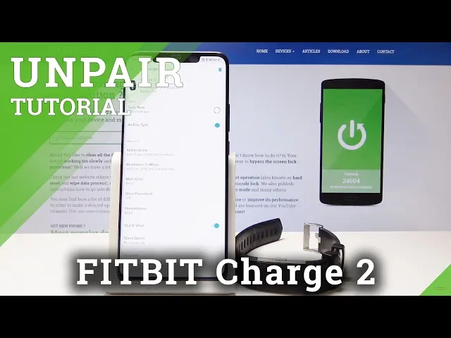 Video thumbnail for How to Disconnect FITBIT Charge 2 - Unpair Smartband