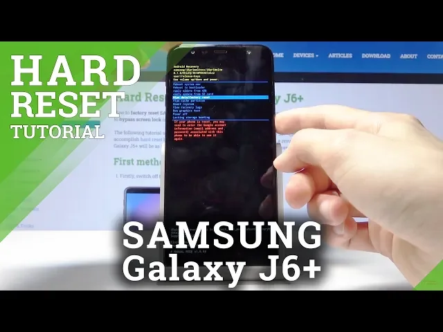 Video thumbnail for SAMSUNG Galaxy J6+ HARD RESET / BYPASS SCREEN LOCK