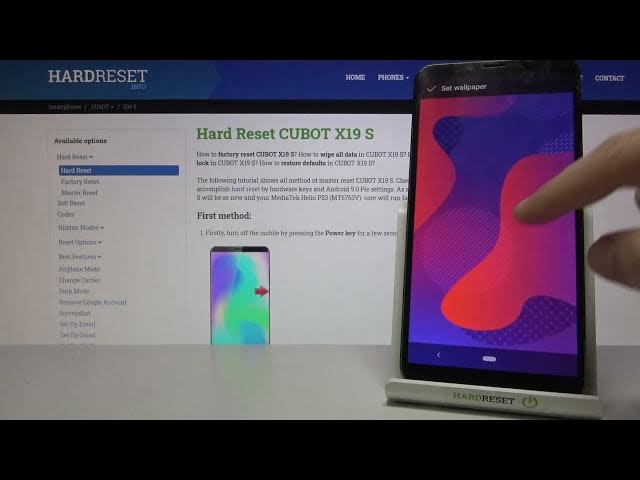 Video thumbnail for All Available Wallpapers on CUBOT X19 S – Set Up Wallpaper